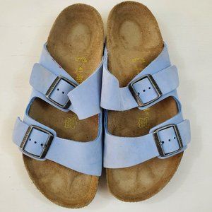 Birkenstock Blue Arizona Strap Cork Sandals